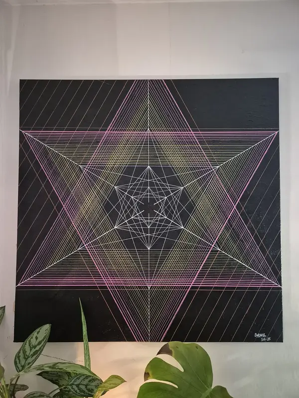 Akrylmålning Helig geometri av SolVise