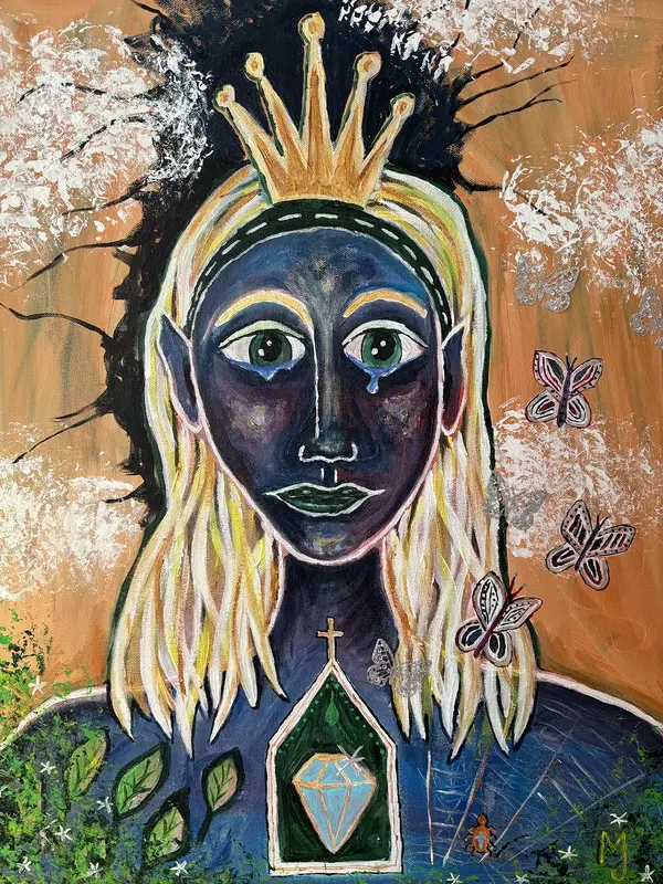 Akrylmålning av Maria Johansson