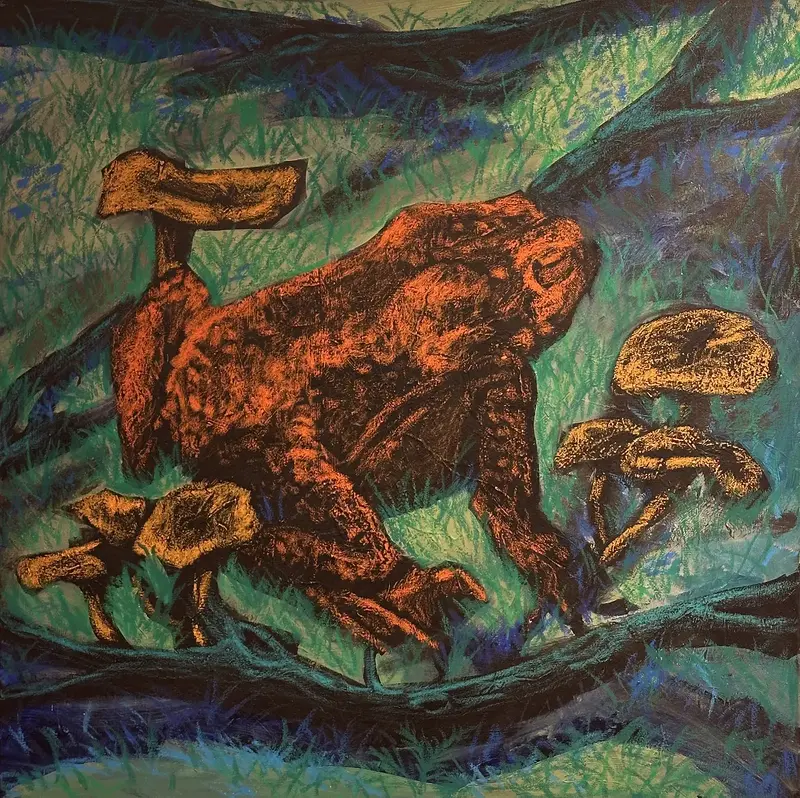 Akrylmålning Paddan av Zakkari ''Zakke'' Andersson