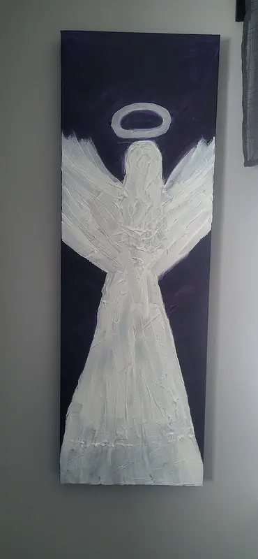 Akrylmålning Angel of life av Therese Lundin