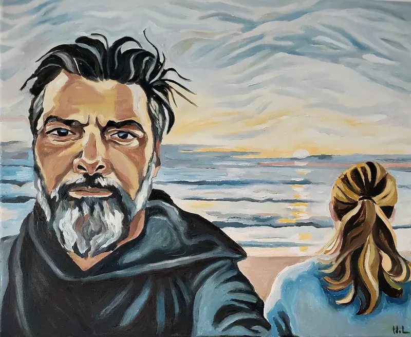 Oljemålning He is gone av Ida Björklund