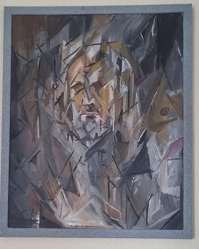 Akrylmålning Picasso av Jessica Tillander