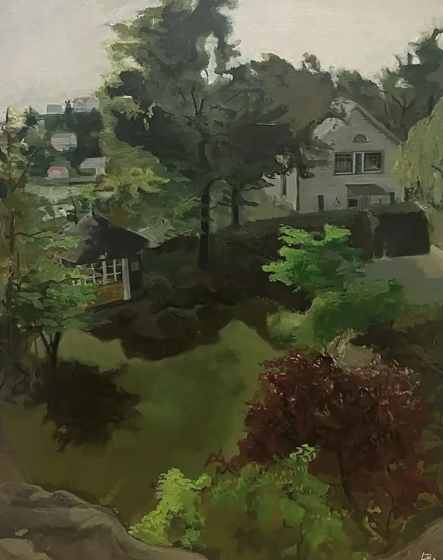 Akrylmålning Värmdö av Linnea Dolve