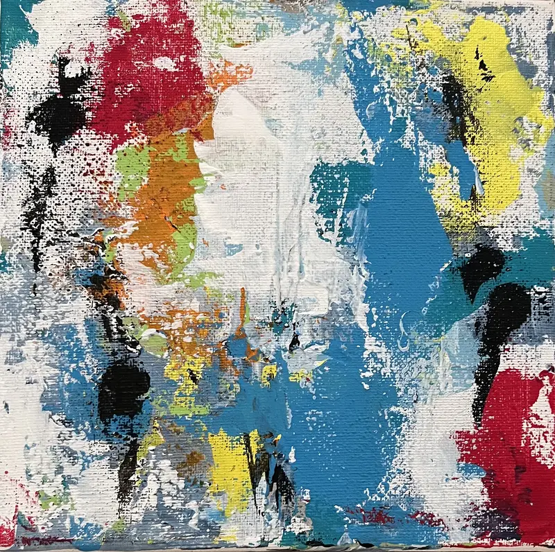 Akrylmålning Abstract for me av Amie Norrman Söderman