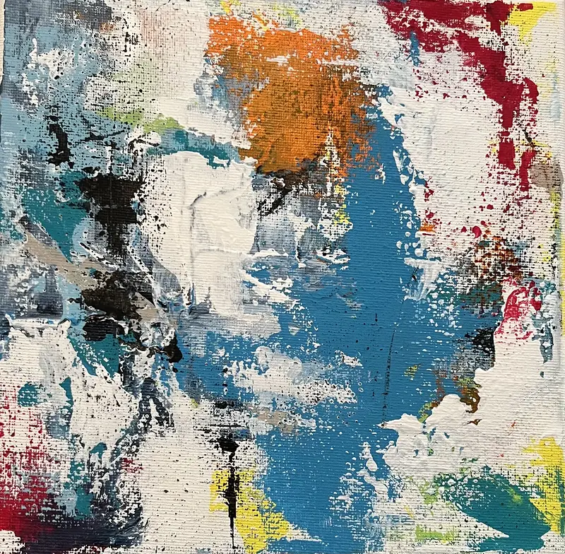 Akrylmålning Abstract for you av Amie Norrman Söderman