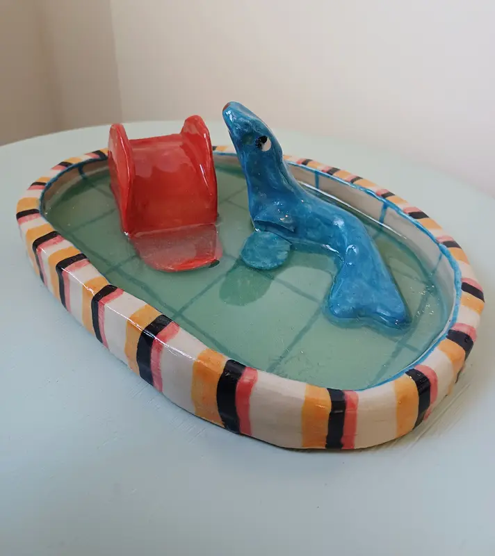 Skulptur POOL BOY av Linda Berggren