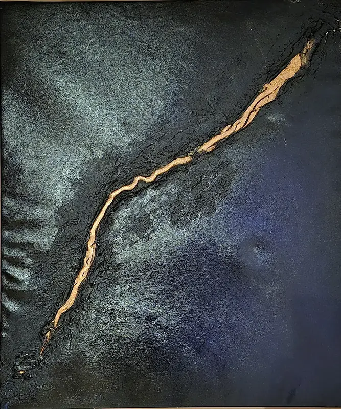 Akrylmålning Sprickan av Rosalee Chaffey