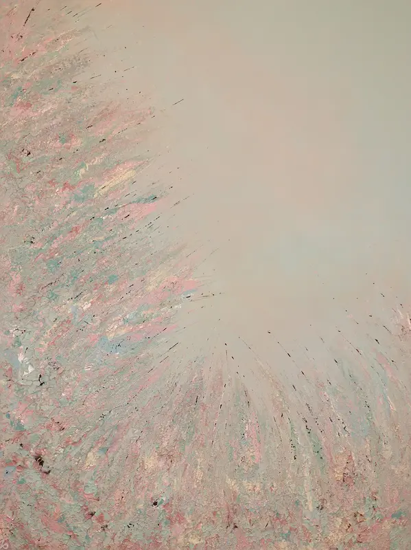 Akrylmålning Warm Whisper av Nathalie Palmaer