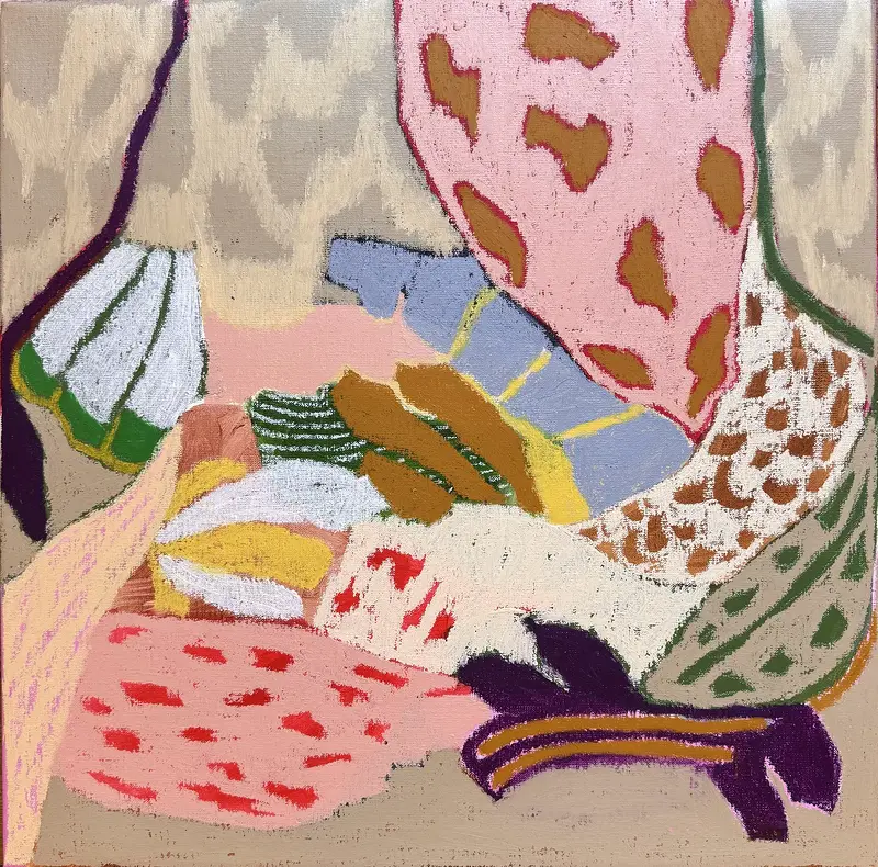 Oljemålning Arctic Fauna av Anna Forster