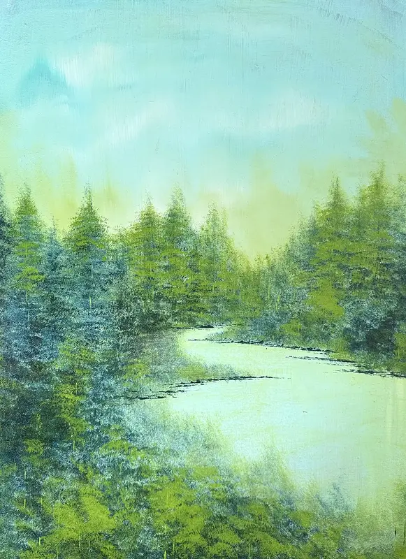 Akrylmålning Harmoni i det enkla av Stefan Ståhl