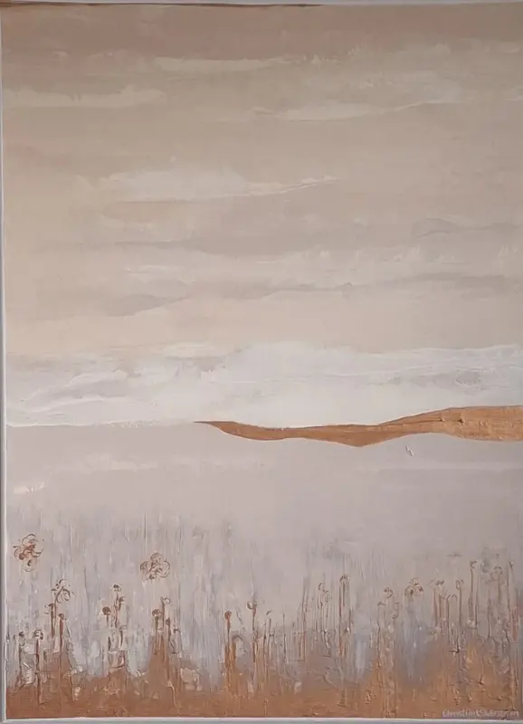 Akrylmålning Vart vägen än bär av Christina Skärström