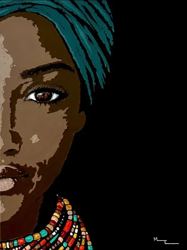 Akrylmålning DOUBLE TROUBLE 2 av Maria Elneskog