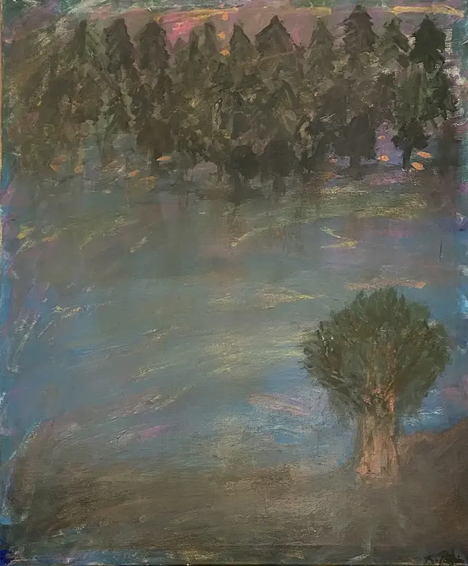 Akrylmålning Norra Stavsudda I av Kicki Pallin