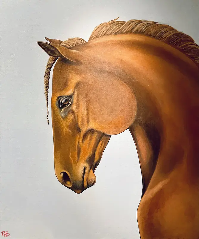 Akrylmålning Horse av Patricia