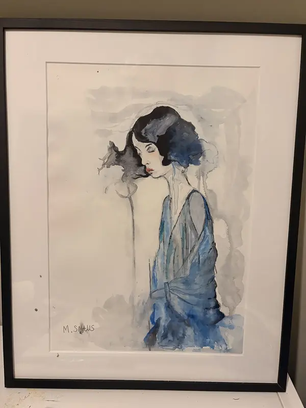 Akvarell Face #[ av Mark Smaus