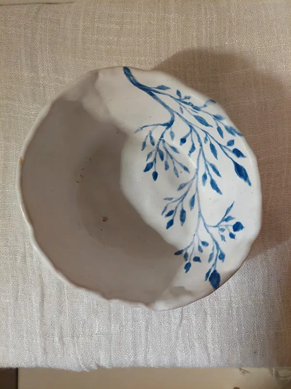 Blålöv skål-liten av Nova Blomberg