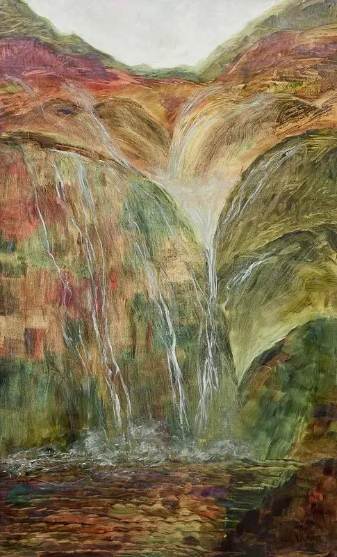 Oljemålning Element of water av Yulia Lyasko