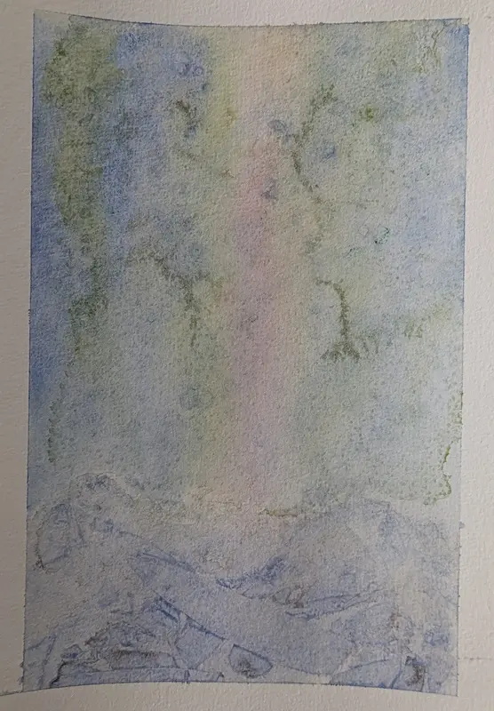 Akvarell Aurora dream av M. Ottosson