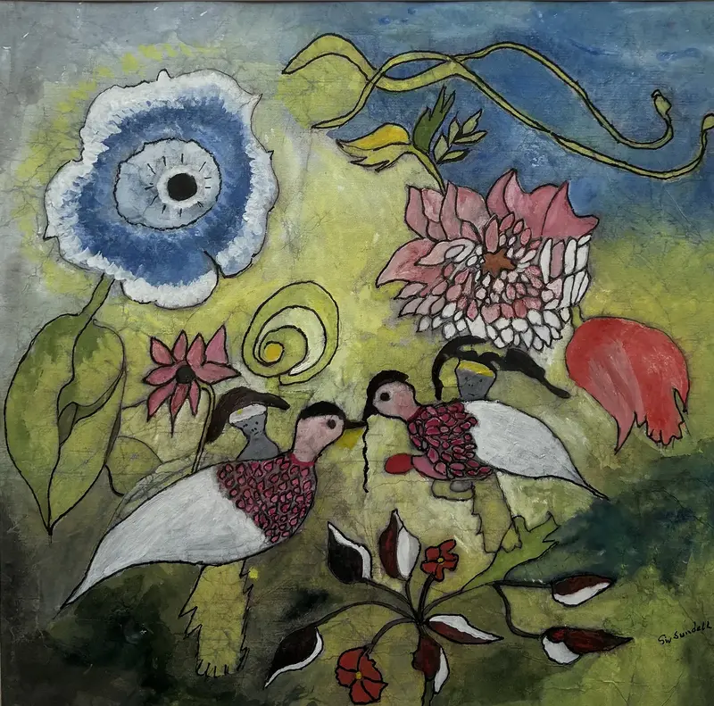 Fåglarna, inglasad av Siv Sundell