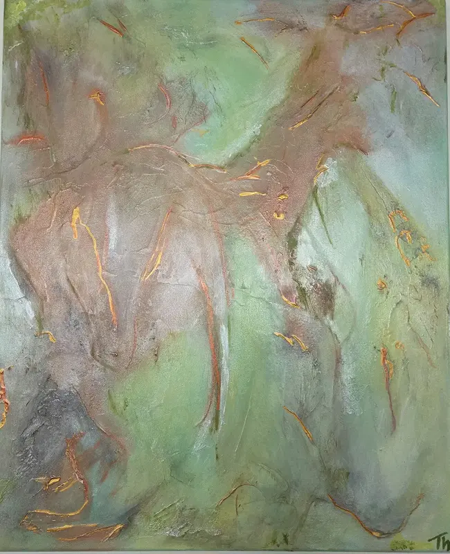 Akrylmålning Forest illution av Art_by_theresew Vesterlund