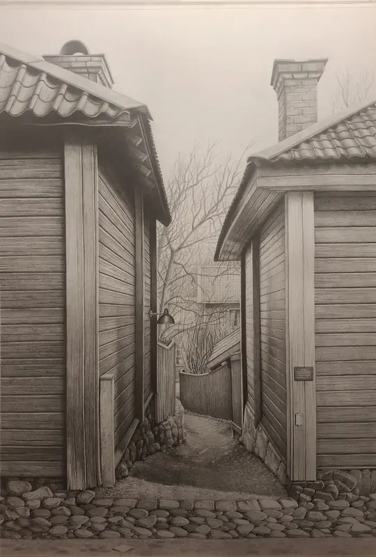 Brunnsgränd, Falun av Mats Olsson