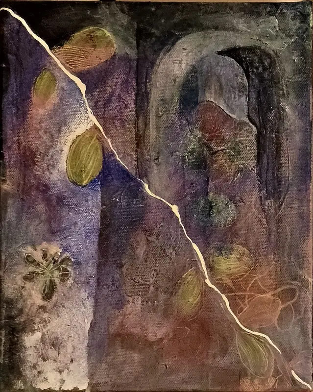 Akrylmålning Valv bakom valv av Agneta Nihlfors