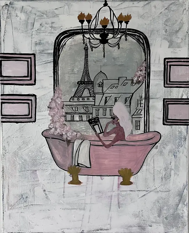 Akrylmålning av ℛ𝒶𝓂𝒾𝓃𝒶 𝒦𝒽𝒶𝓈𝓈𝒶𝓃ℴ𝓋𝒶