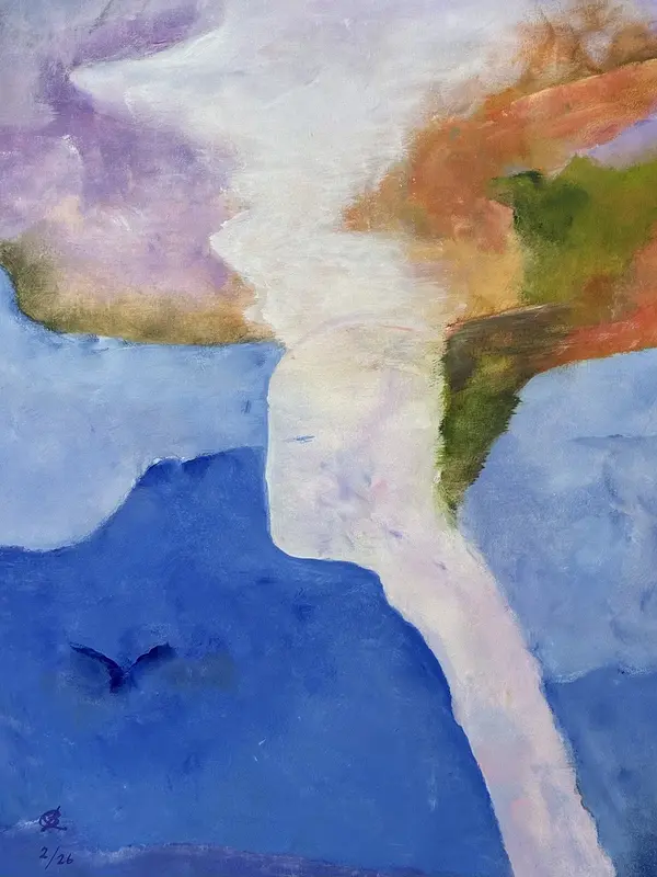 Akrylmålning Beyond the room nr 2 av Bo Rydén