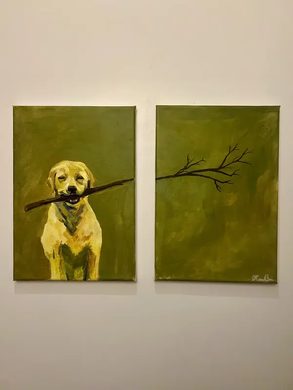 Akrylmålning Joy av Hanna Grkovic