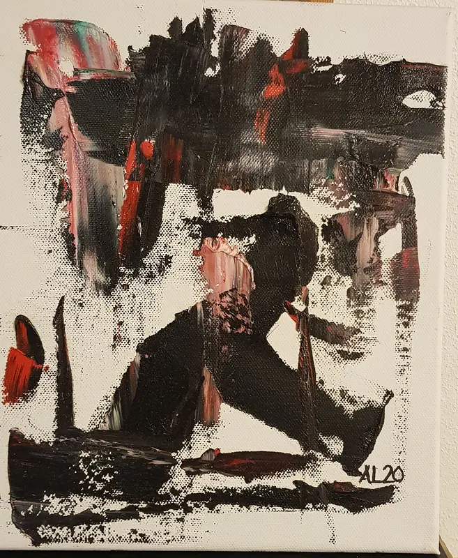 Oljemålning Running av Anders Lindgren