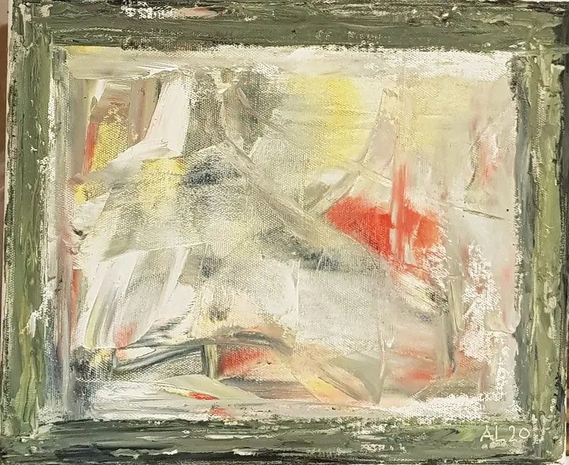 Oljemålning View from a window 1 av Anders Lindgren