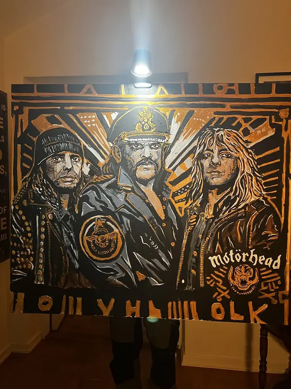 Akrylmålning Motörhead av Jonas Kihlman