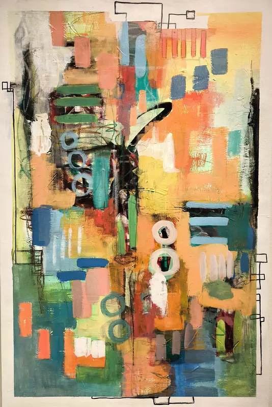 Akrylmålning My Hope 70x100 av Carla Lara