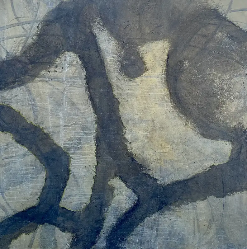 Akrylmålning Walk The Line av Annette Landin