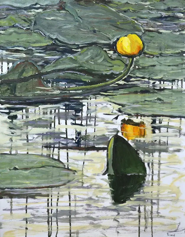 Oljemålning Näckrosorna av Yuanyuan Liu