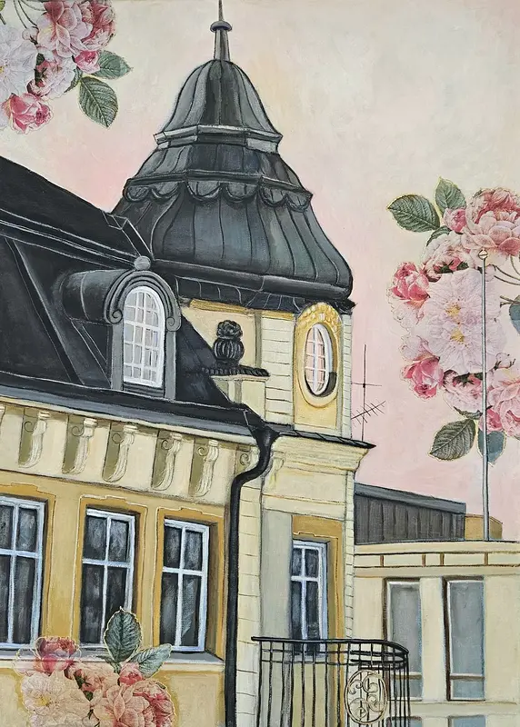 Akrylmålning Utsikt av Tove Landberg