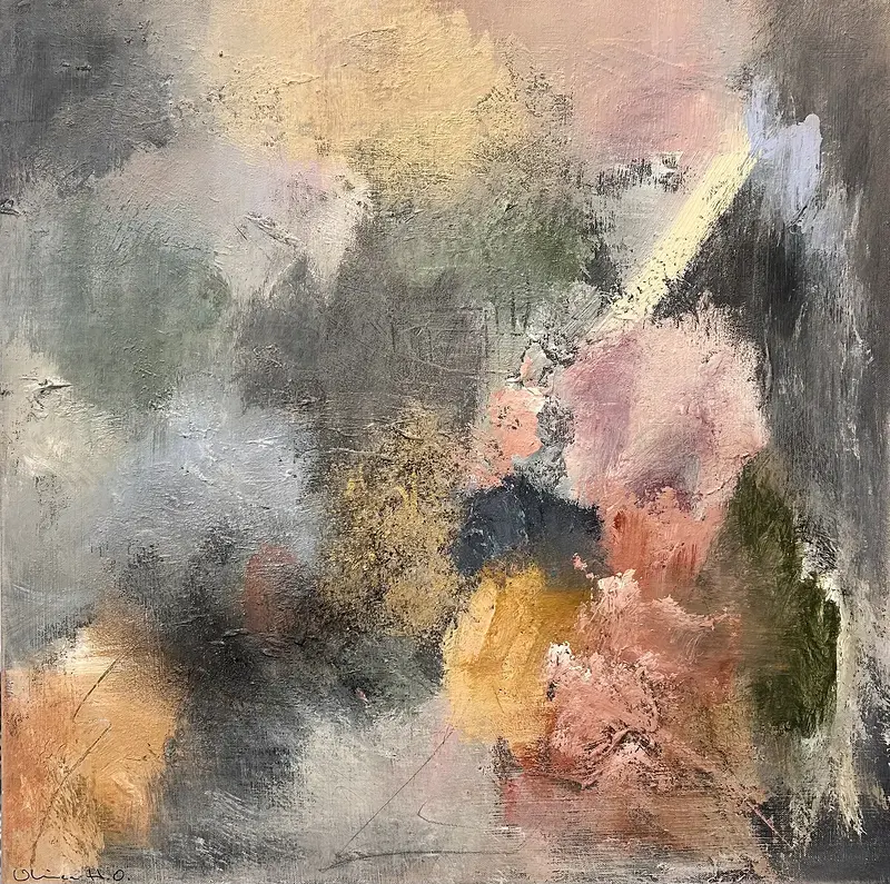 Akrylmålning Mellan dröm och verklighet av Ulrica Halling Olsson_art Stockholm