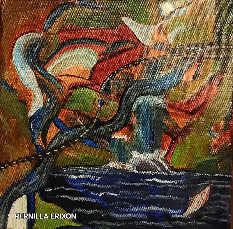 Oljemålning Resan av Pernilla Erixon