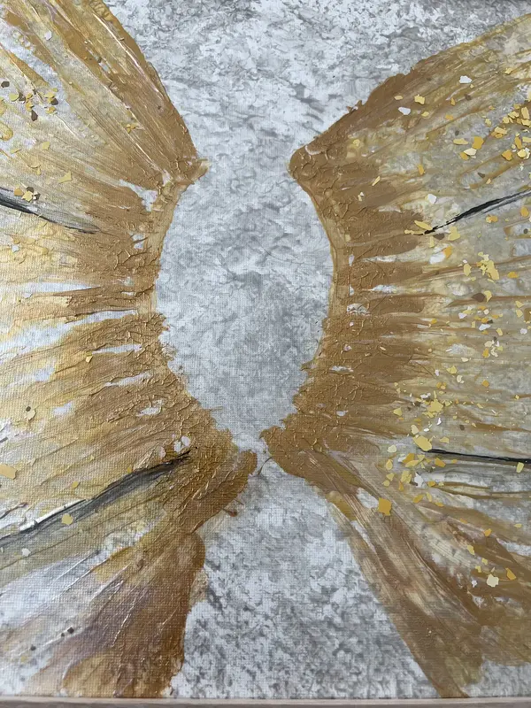 Akrylmålning Änglavingar av Kristina Blom