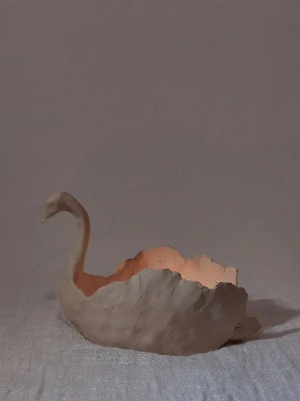Skulptur Svanskål av Nova Blomberg