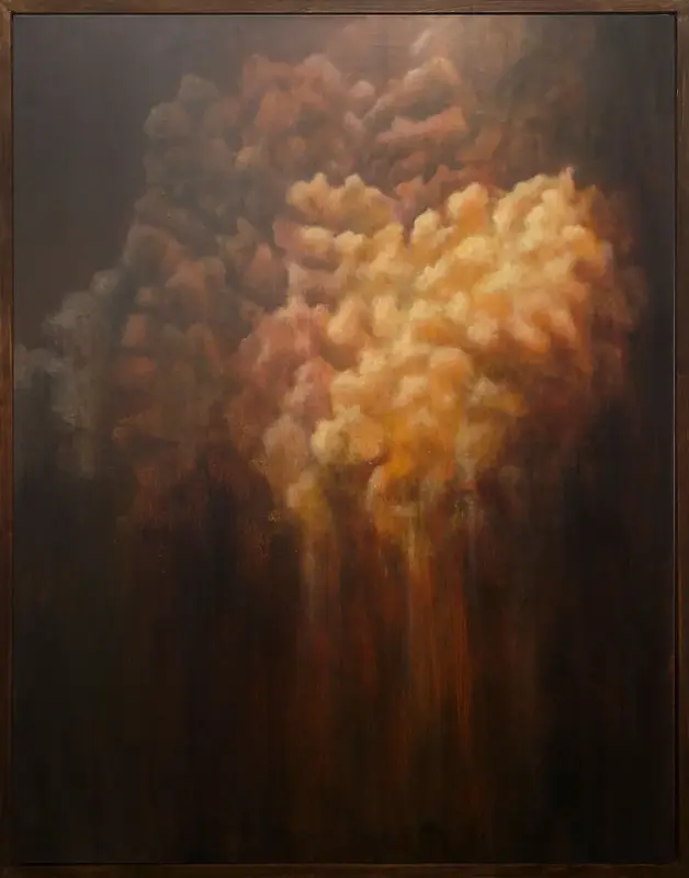 Akrylmålning Tigers Eye av Klara Prytz