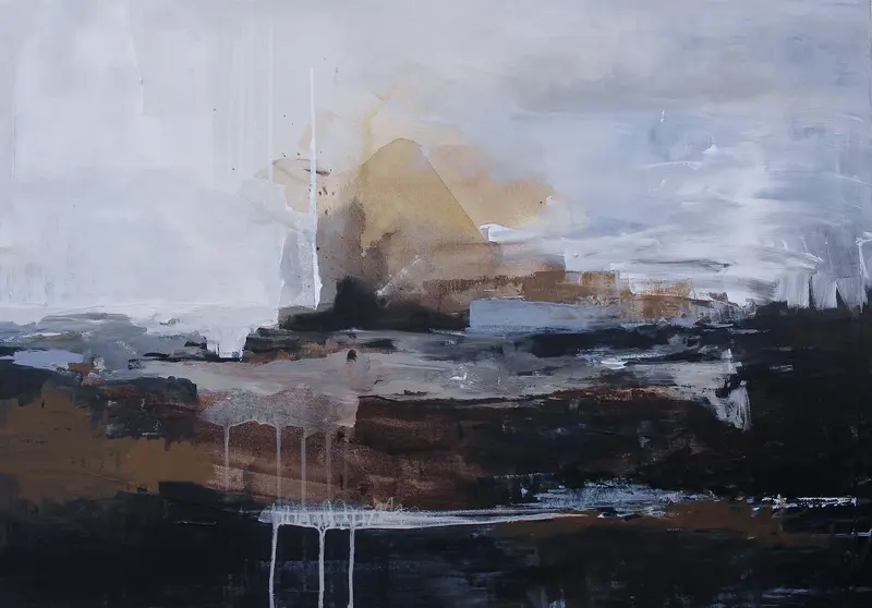 Akrylmålning Eire, den vittfarne av Caroline Ingrid