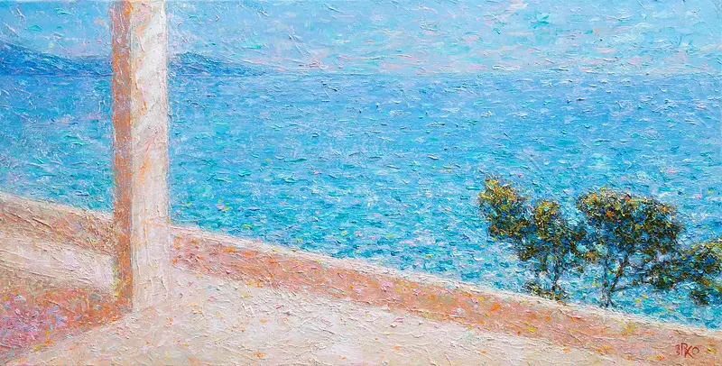 Oljemålning Silence No.9 av Ruslan Kolomiyets