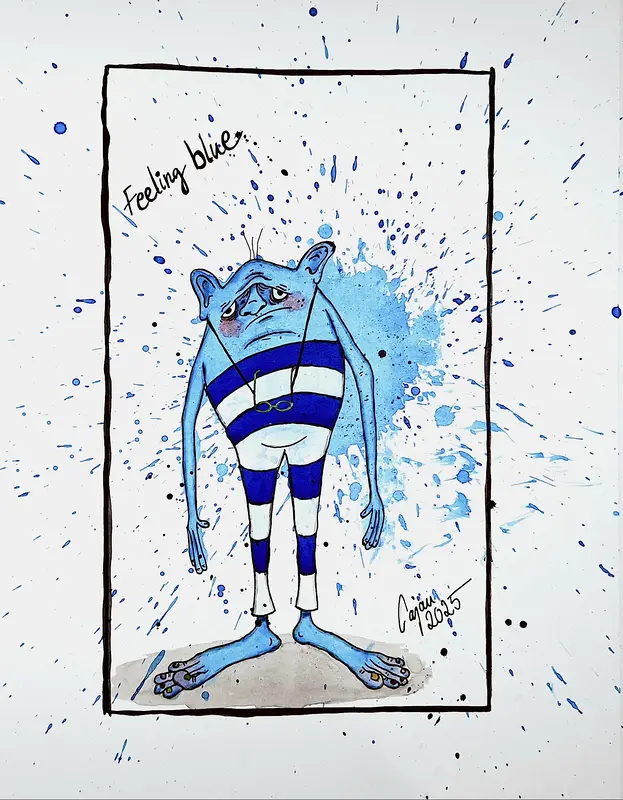 Feeling blue av Carina Cajan Jansson