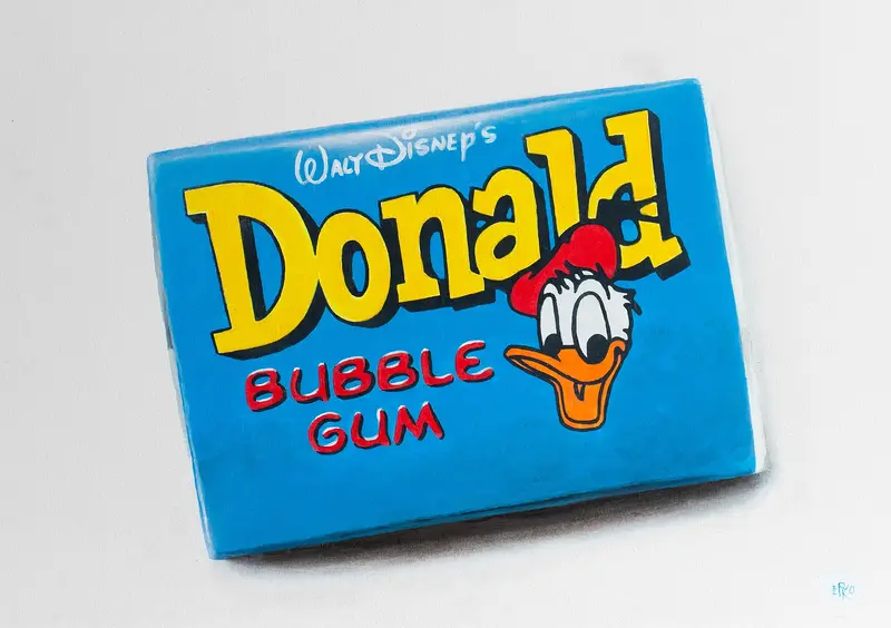 Akrylmålning Donald Blue av Ruslan Kolomiyets