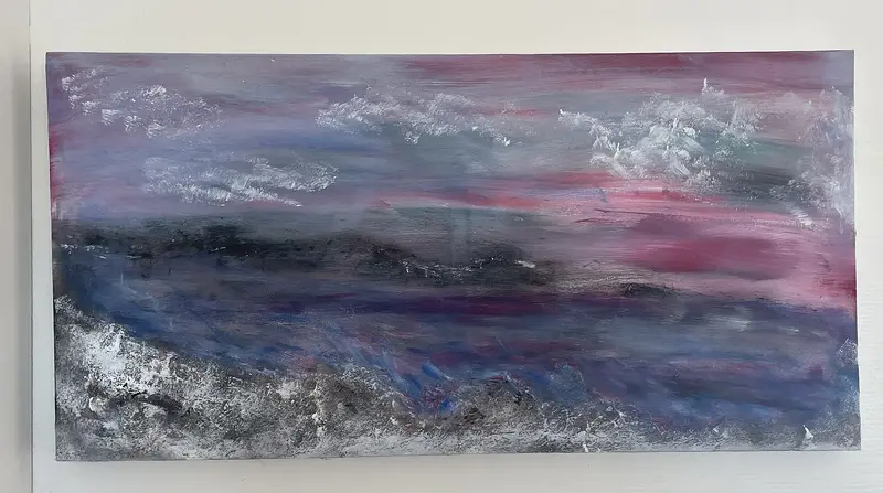 Akrylmålning Archipelago av Charlotta Thysell