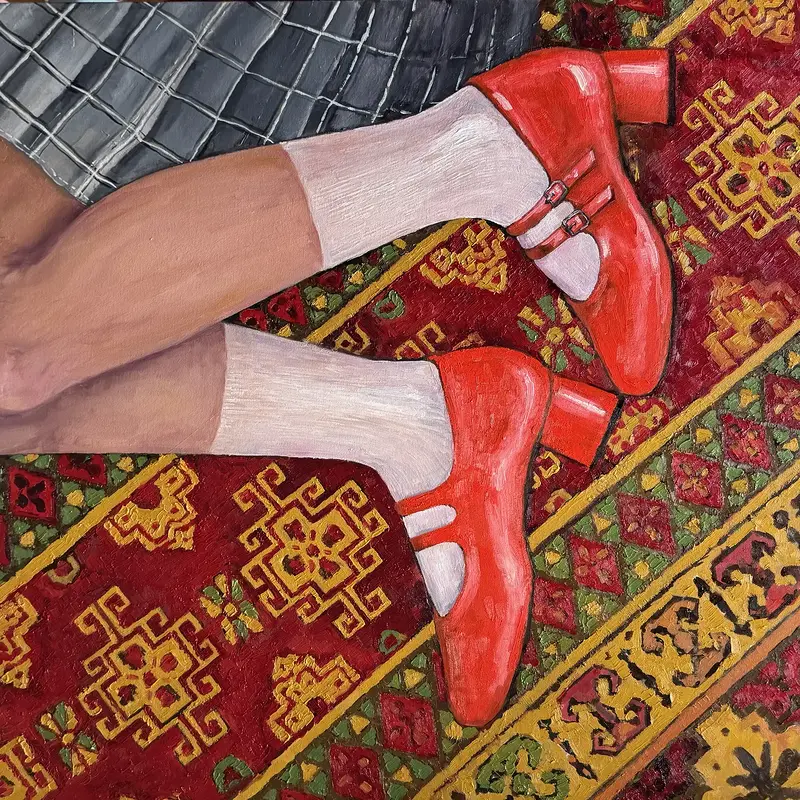 Oljemålning Vid mattan av Ekaterina Dutkevich