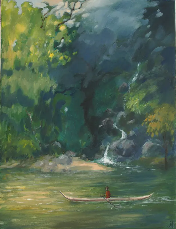 Oljemålning av Marita Bergström