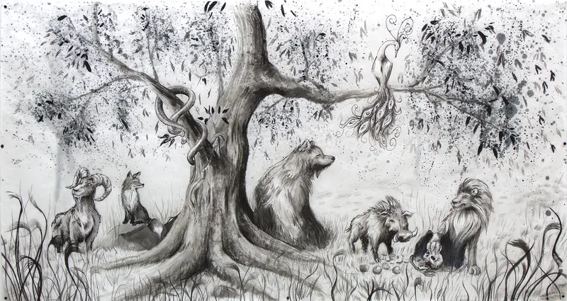 De Sju Dödssynderna; presenterade som djur/ The Seven Deadly Sins; presented as animals av Emma Lundin