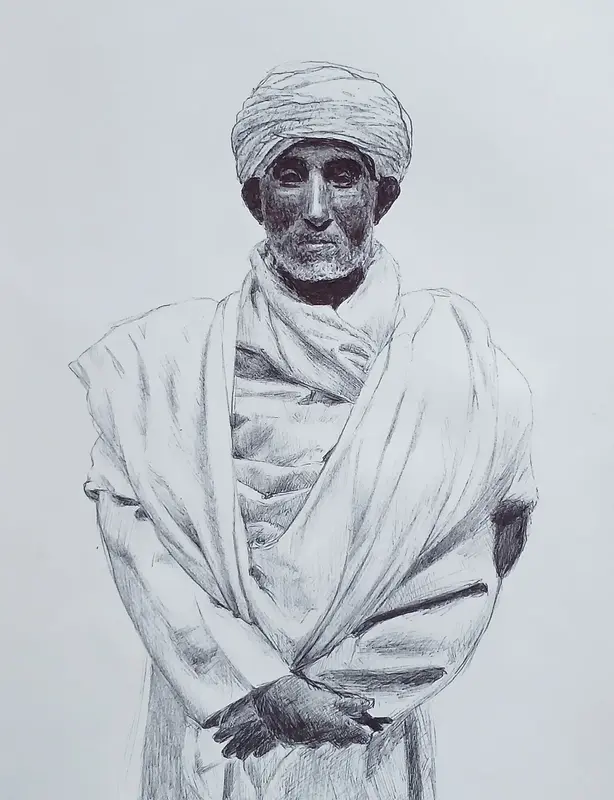 Etiopian Monk av David Asefaw
